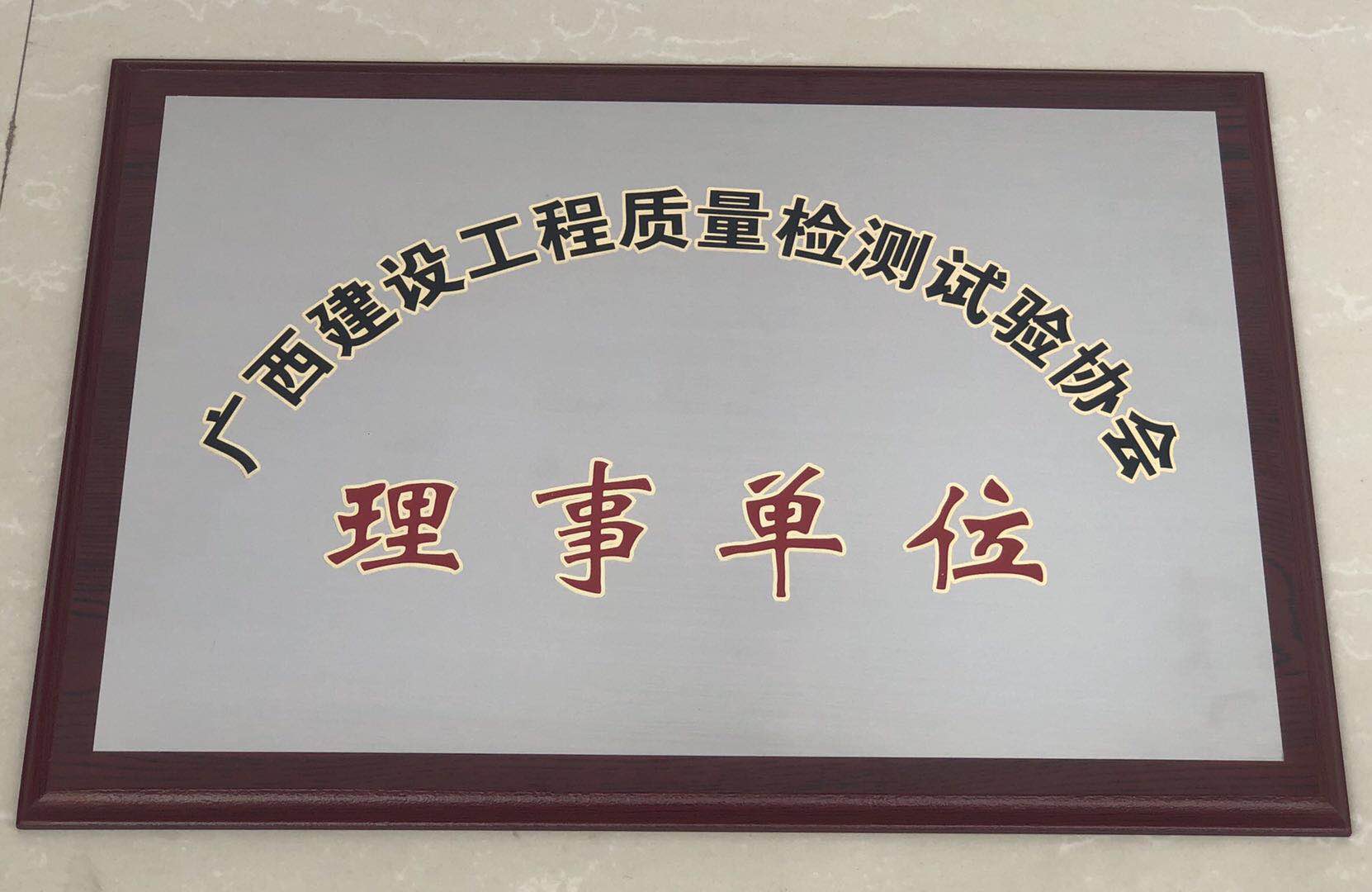 廣西建設(shè)工程質(zhì)量檢測(cè)試驗(yàn)協(xié)會(huì) 理事單位